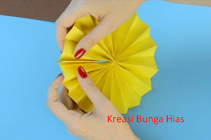 Cara Membuat Bunga  Matahari  Dari  Kertas  Karton Kreasi 