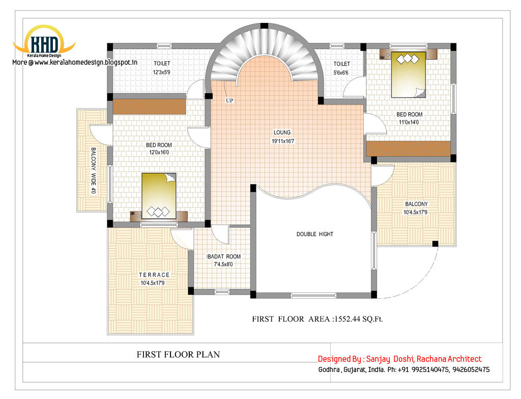 Duplex House  Plan  and Elevation 3122 Sq Ft Kerala 