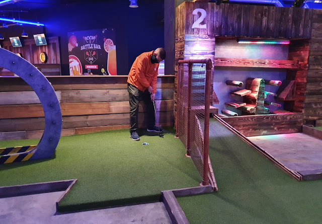 Crazier Golf at Boom: Battle Bar in Norwich, Norfolk