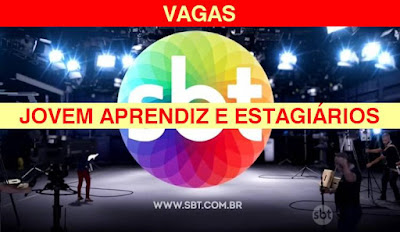 SBT abre vagas para Jovem Aprendiz e Estagiários de Jornalismo e outras em São Paulo