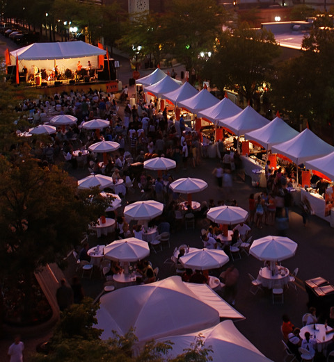 Taste of Highland Park in the years before The Lot opened. Image courtesy of Enjoy Highland Park.