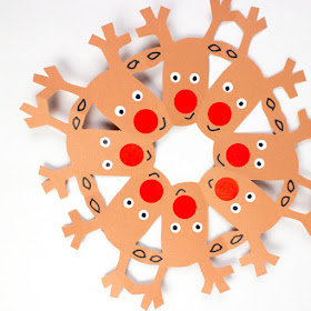 how to cut reindeer snowflakes- fun winter paper craft for kids