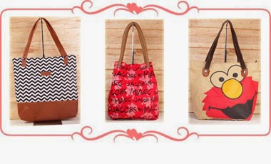 Tote Bag Kanvas aneka gambar/ karakter dan motif