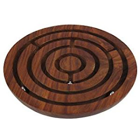 Wooden labyrinth toy