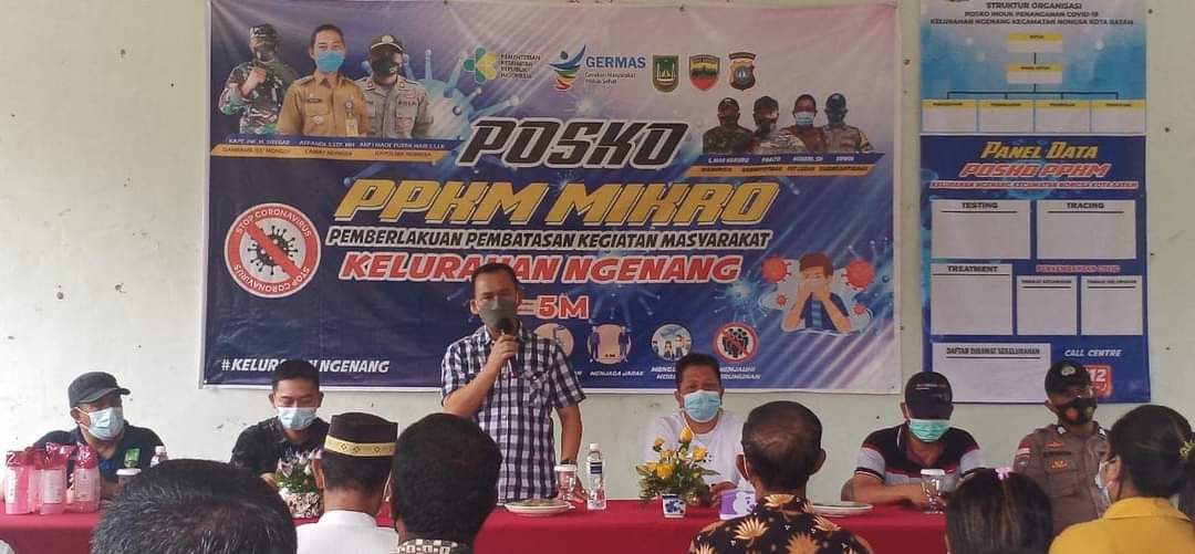 Posko PPKM Ngenang Diresmikan