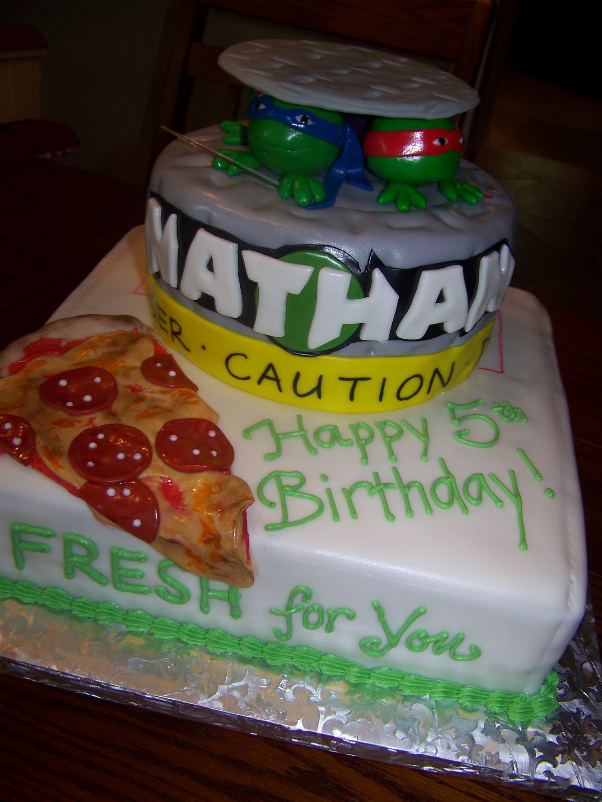 personalized wedding cake boxes Teenage Mutant Ninja Turtles Birthday Cake
