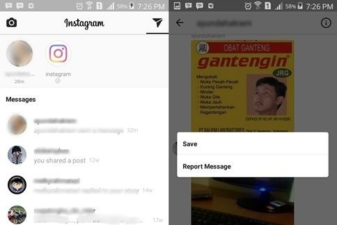 Cara Download Foto dan Video Dari DM Instagram