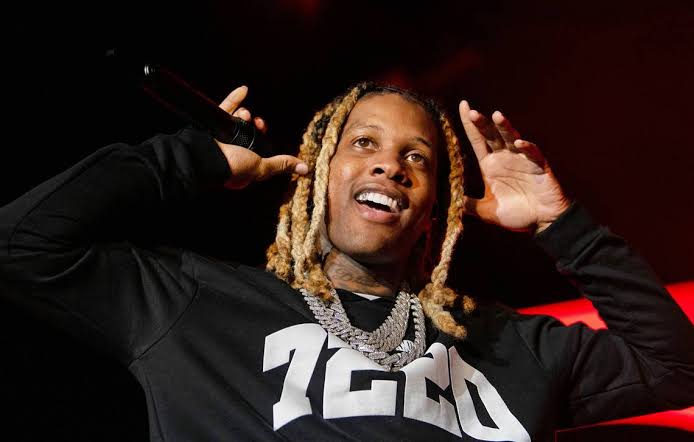 Download wallpapers 4k Lil Durk 2020 grunge art american rapper music  stars Lil Durk with microphone brown abstract rays Durk Derrick Banks  american celebrity Lil Durk 4K for desktop free Pictures for