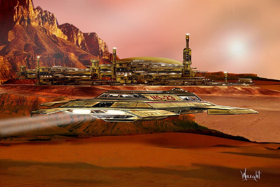 Mars colony by Bill Wright