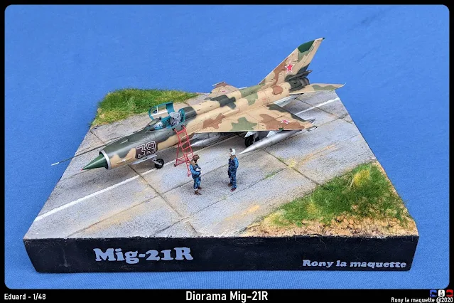 Diorama avec un Mig-21R d'Eduard au 1/48