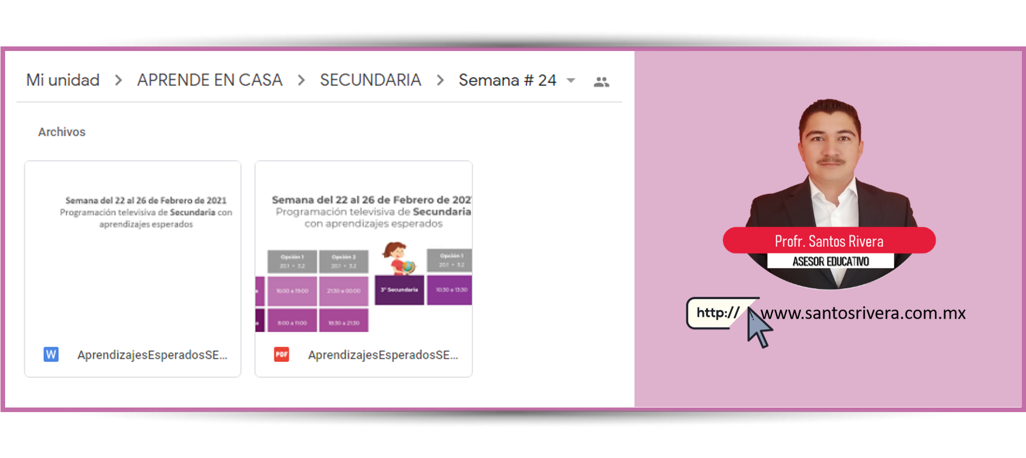 Aprendizajes esperados Semana # 24 Aprende en Casa III Secundaria