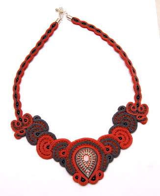 sutasz naszyjnik  soutache necklace 2a