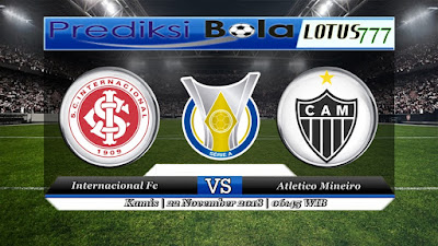 prediksi pertandingan Internacional vs Atletico Mineiro 22 November 2018