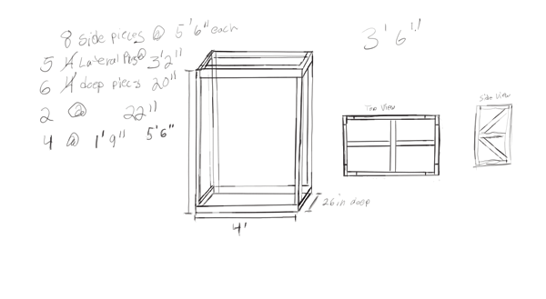 Reptile Cage Design Sketch