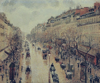 Boulevard Montmartre - Afternoon, in the Rain, 1897