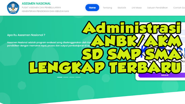 Unduh Administrasi ANBK SD SMP SMA Terlengkap