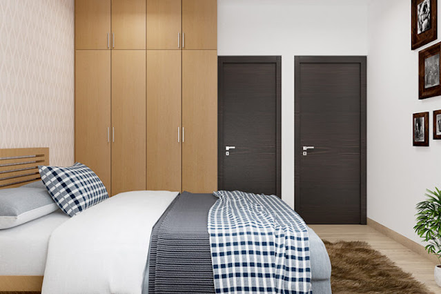 7. Two-door Small Bedroom Cupboard Design