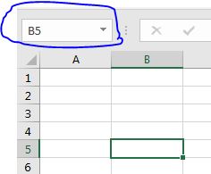 nombre de una celda en excel