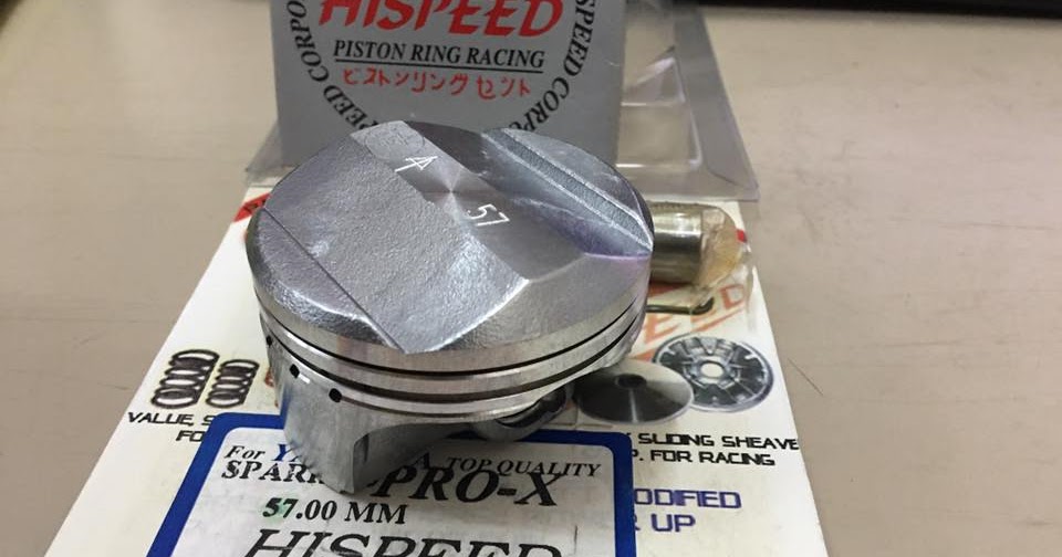 HISPEED HIGH DOME PISTON KIT 57MM PIN 14MM LC135 Y15ZR 