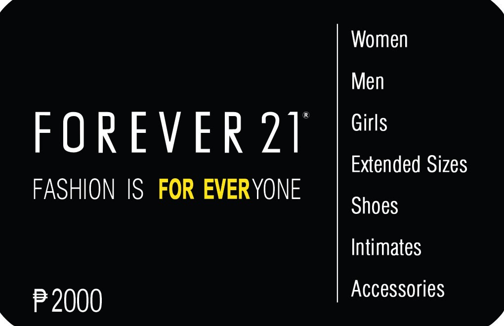 the fash pack: forever 21 gift cards