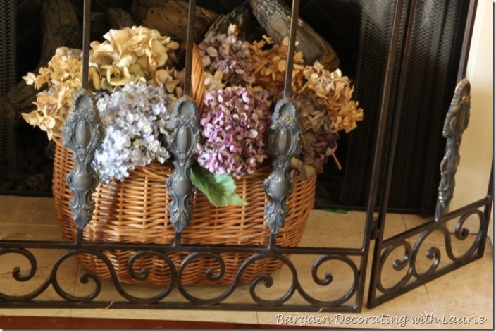 Spring Mantel Decor-Bargain Decorating with Laurie