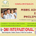 Study MBBS from Philippines with minimum fees. Philippines is third largest English Speaking Country in the world. Food & Hostel facility is available. MBBS will be for 4.5 year + 1 year internship. FOR More Detail Contact us or visit us OM INTERNATIONAL