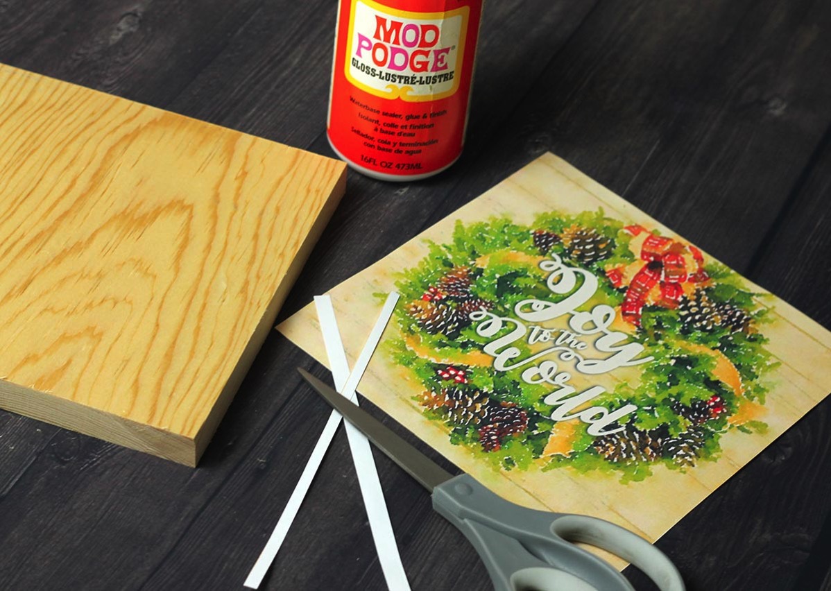 Tranfering printed image to wood