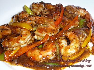 Prawns with Black Bean Sauce