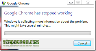 cara mengatasi google chrome has stopped working