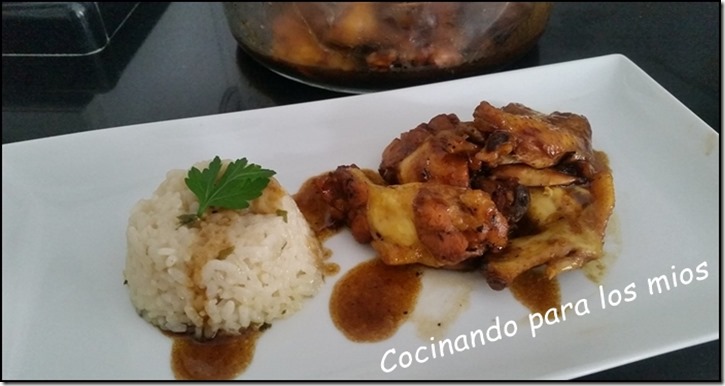 alitas de pollo con salsa de soja y guarnicion de arroz6
