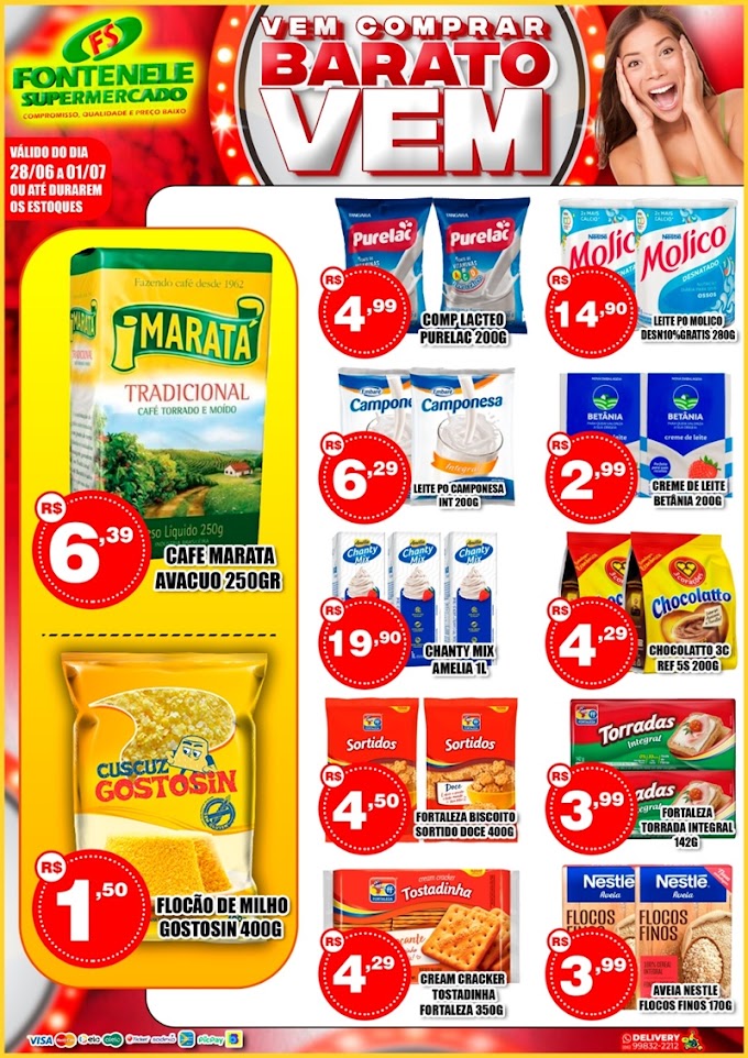 VEM COMPRAR BARATO NO FONTENELE SUPERMERCADO EM COCAL