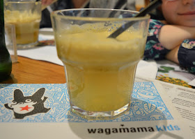 Apple juice at Wagamama