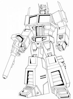 Top 7 Giant Robot Coloring Pages