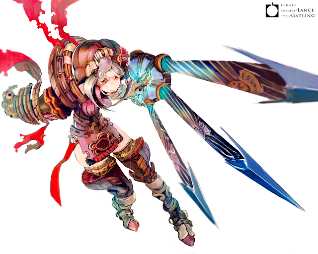   Armor Weapon Girl Female Anime HD Wallpaper Desktop PC Background 2105 