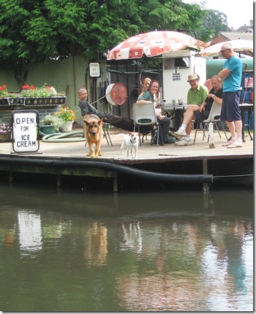On the wrong side of the canal