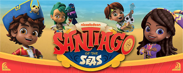 Santiago of the Seas cast with logo