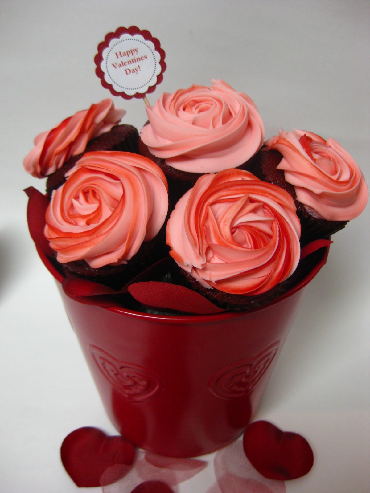 Valentine Cupcake Bouquet Valentine Cupcake Bouquet