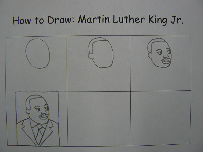 Mrs. T's First Grade Class: MLK Jr. Portraits