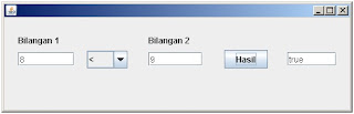 Cara Membuat Program operator pembanding dari Java