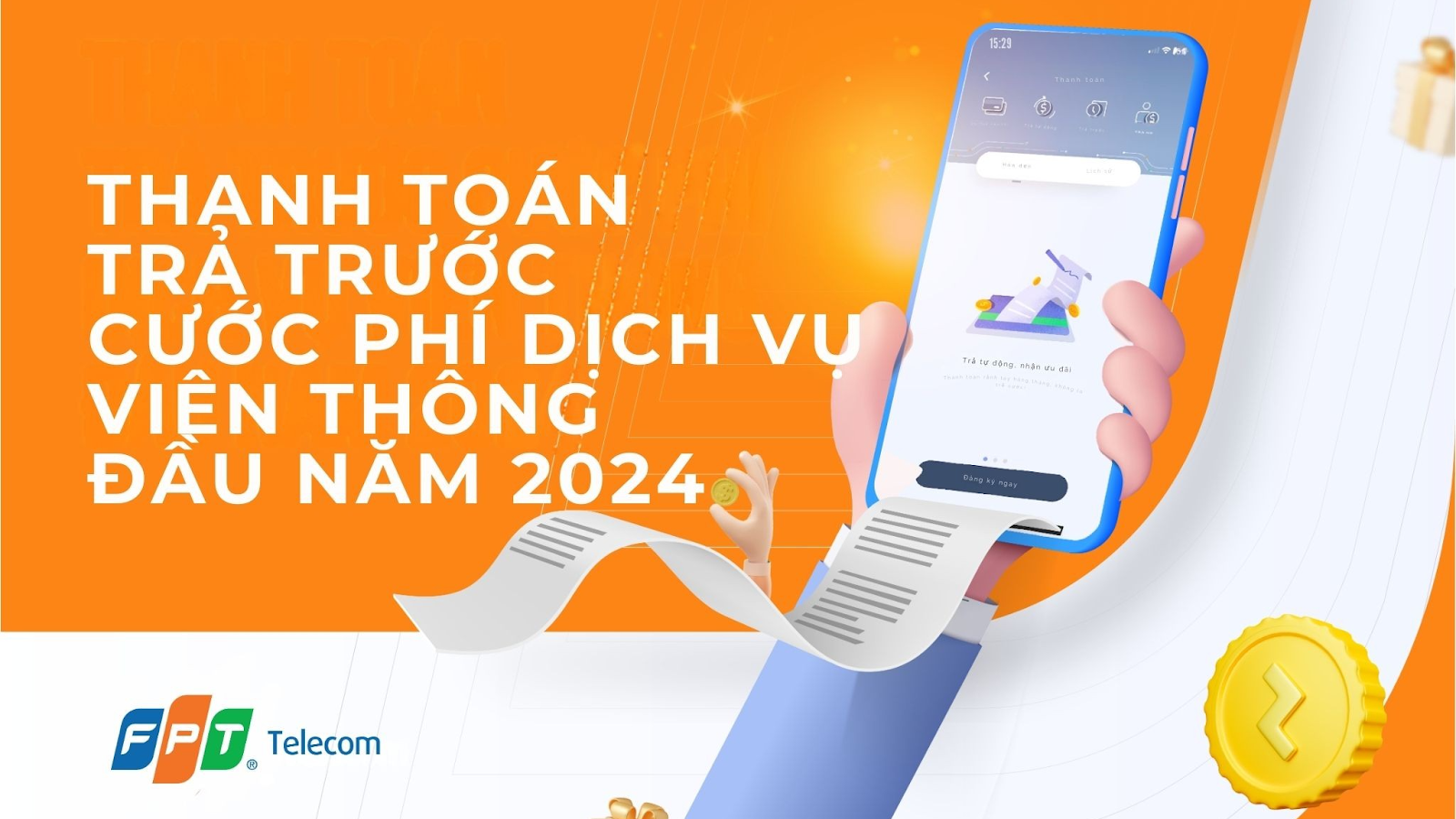 FPT Bến Tre triển khai chương trình thanh toán trả trước cước phí dịch vụ viễn thông đầu năm mới 2024