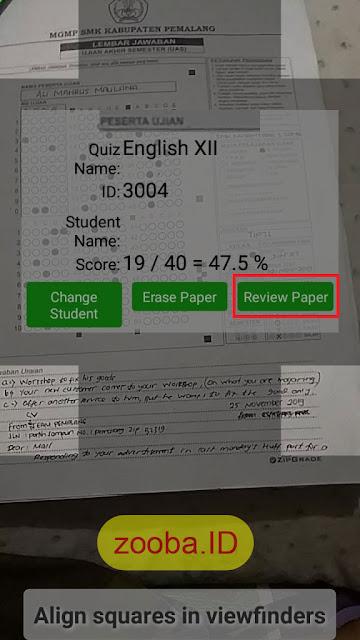 Betulkan Scan Jawaban LJK Lebih Dari Satu ZipGrade