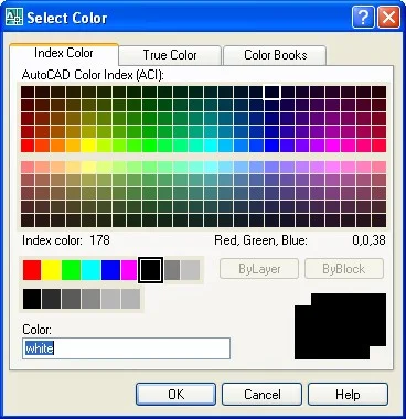 Menu Select Color