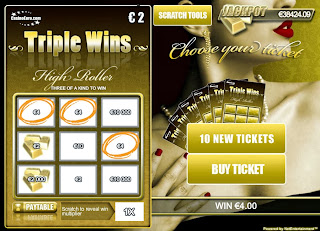 Triple Wins Scratch Card