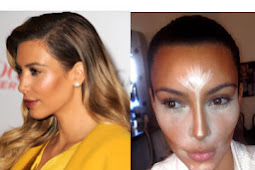 Technical Countouring Face Make-up style with Kim Kardashian