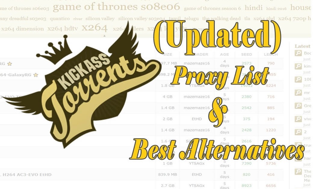 Kickass Torrents (KAT) Proxy 2023 (UPDATED) Unblocked Mirrors - Cyber Kendra