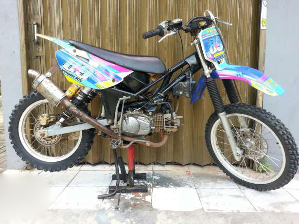 Gambar Modifikasi Bebek Standar 2 Tak Grasstrack Fizr 