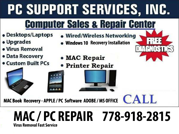 Computer Service Mac / PC Laptop repair recovery software Microsoft