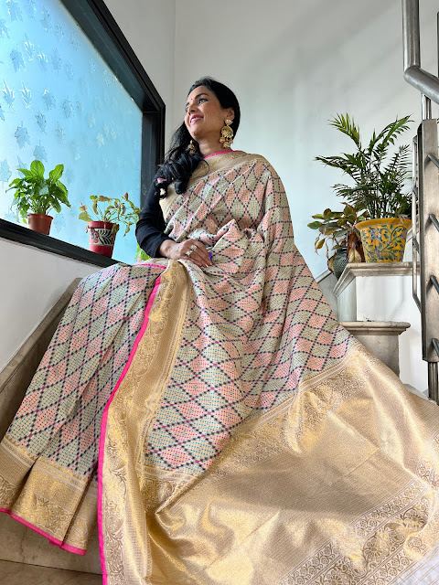 Jamawar saree