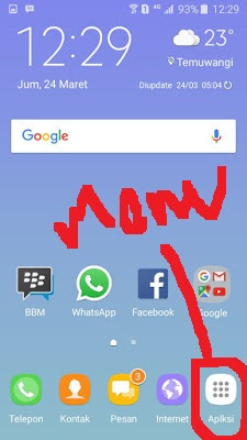 Cara Memunculkan Menu Pada Samsung Galaxy J3 Pro