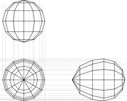  Bola  dan Telur dari Kertas Membuat Bangun  3D Geometry 